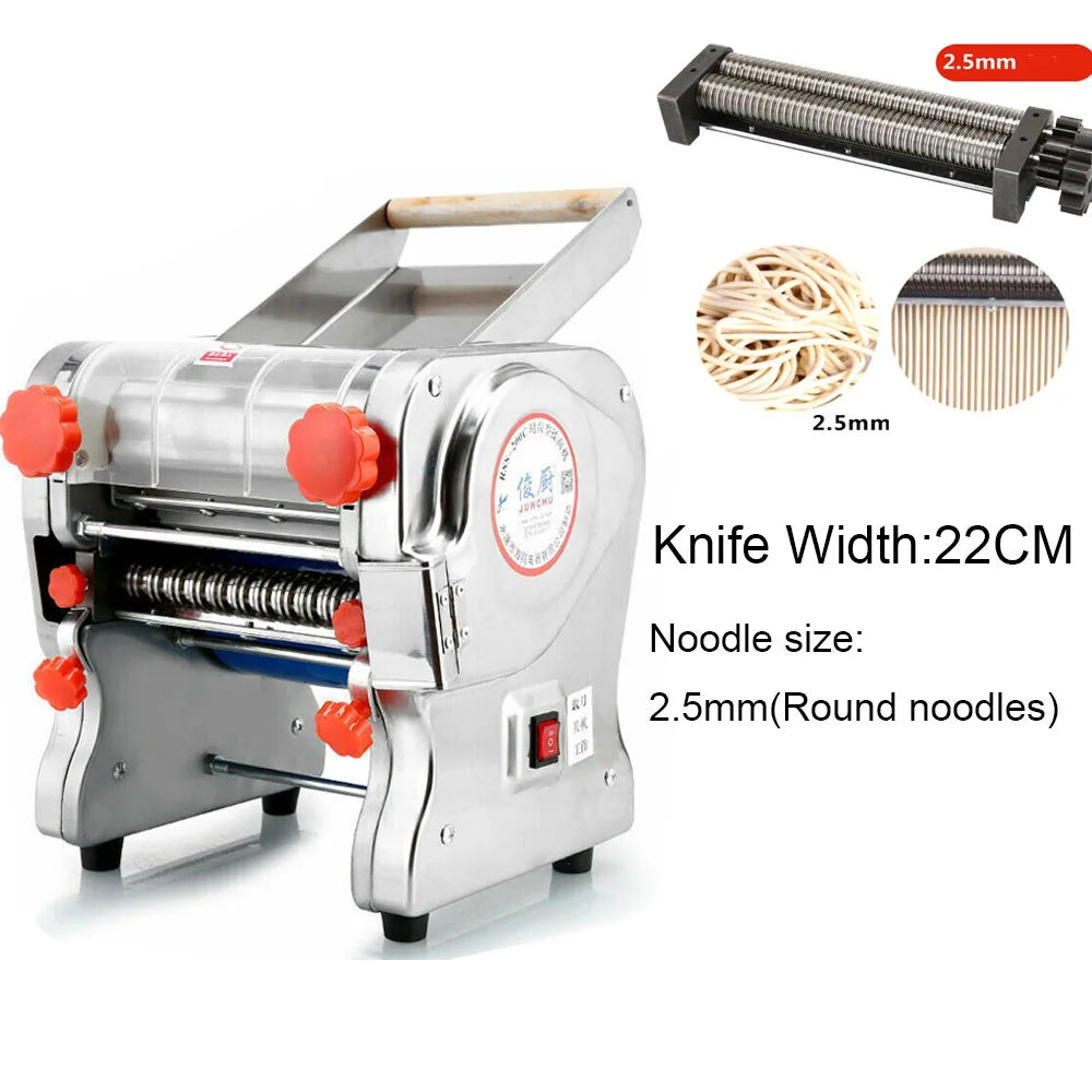 Hign-concerned 550W Electric Pasta Maker Noodle Machine Stainless Steel