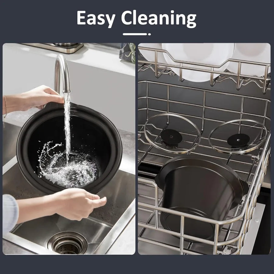 abay Dual Slow Cooker With Portable Dual Crock Pots For Buffets