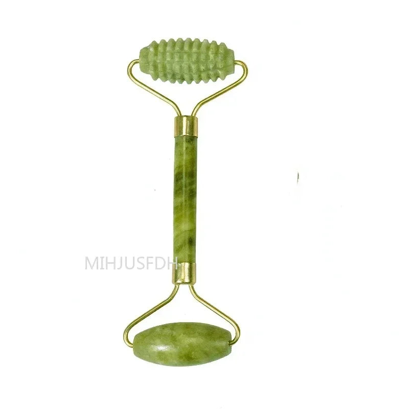 Natural Jade Roller Massager For Face And Body Gua Sha Stone