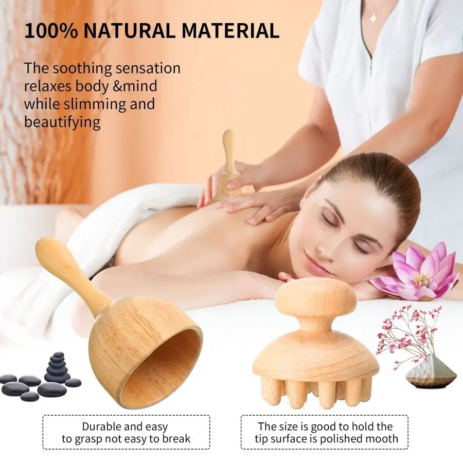 Wooden Massage Tools Maderoterapia Kit For Lymphatic Drainage Therapy