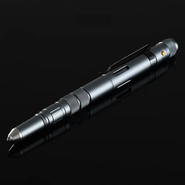 ELESESAFE 4-In-1 Outdoor Self Defense EDC Tactical Pen Flashlight