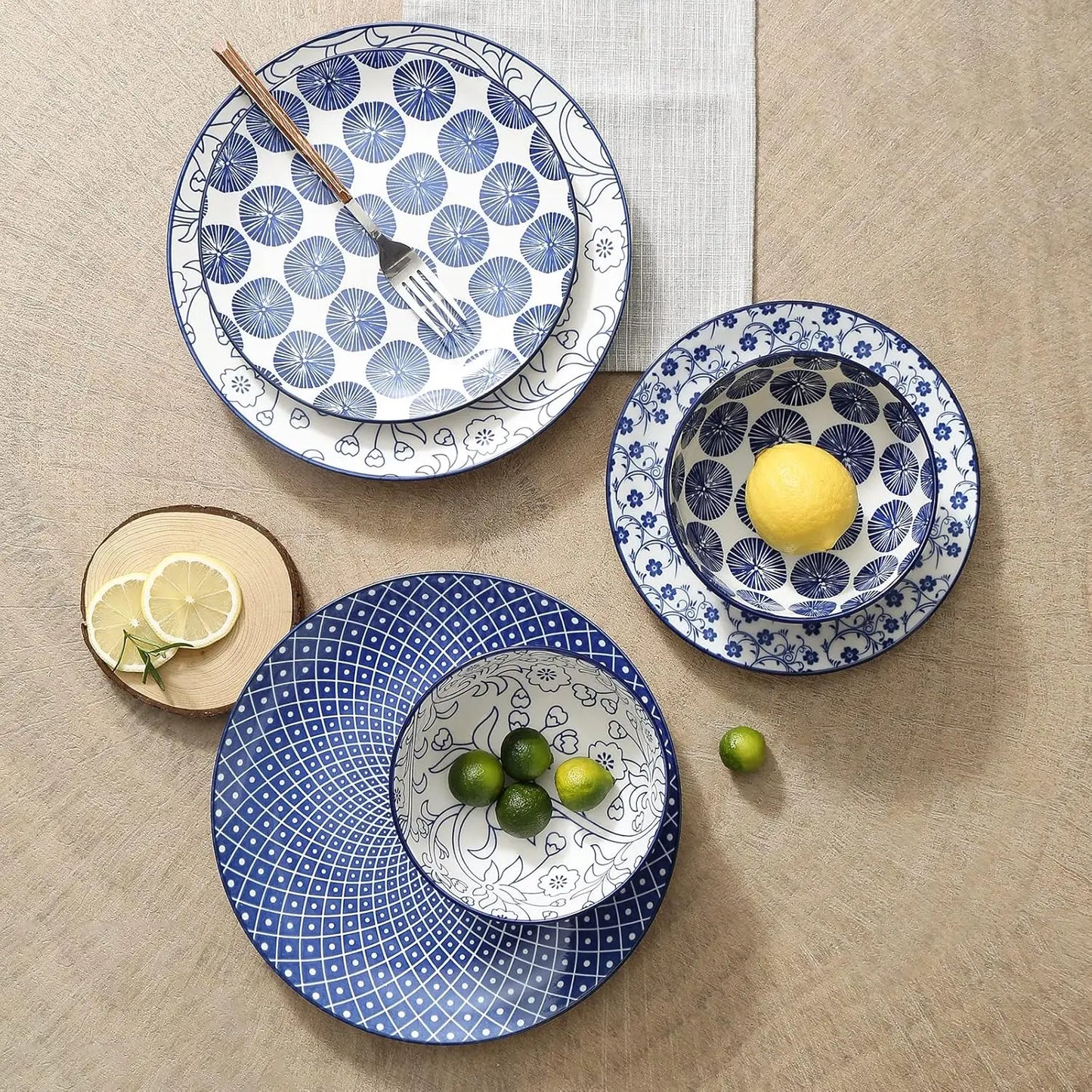 Ceramic Dinnerware Set For 4 12 Piece Dishwasher And Microwave Safe