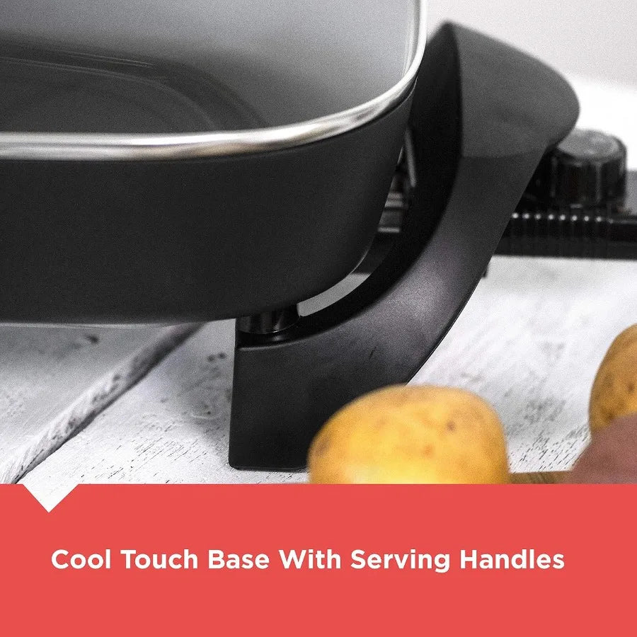 SHXI Electric Skillet With Variable Temperature Control Nonstick