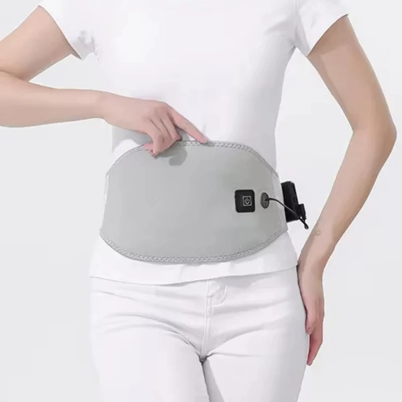 USB Electric Heating Back Belt Massager For Waist Pain Relief