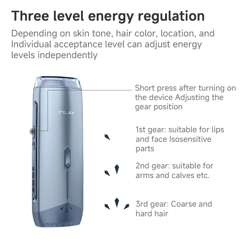 MLAY T18 IPL Laser Hair Removal Device for Home Use