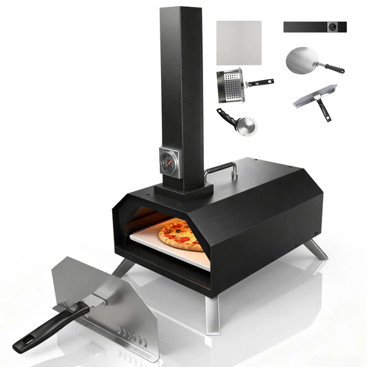Karinear Outdoor Pizza Oven With Wood Pellet Heating