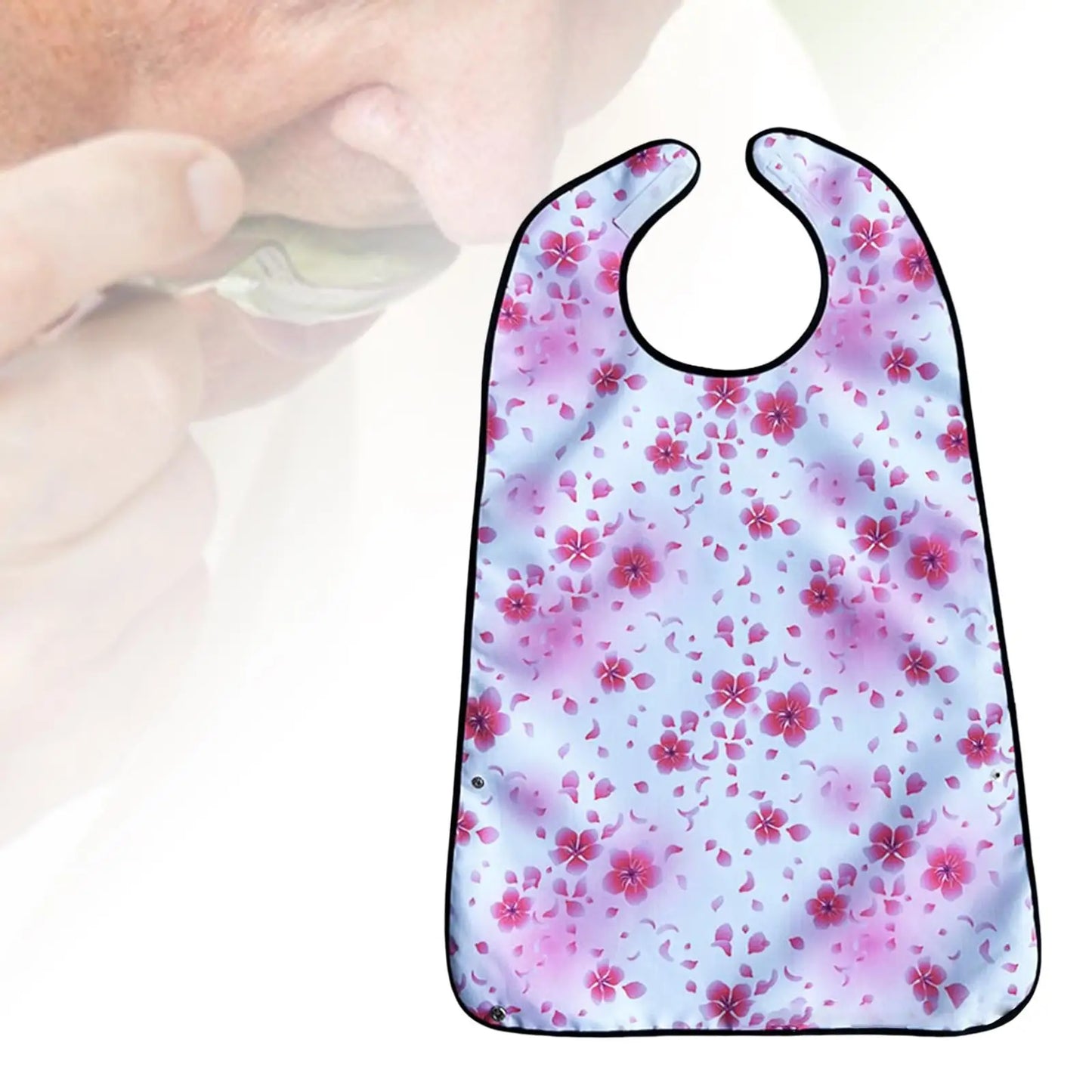 Waterproof Adjustable Adult Bibs for Seniors Feeding Protection