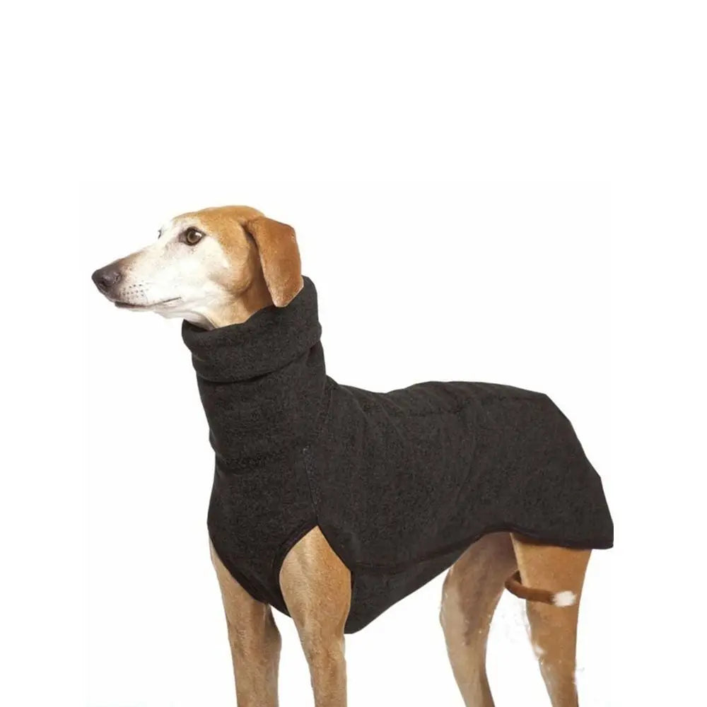 Winter Dog Harness Hoodie Coat With High Collar Sweater