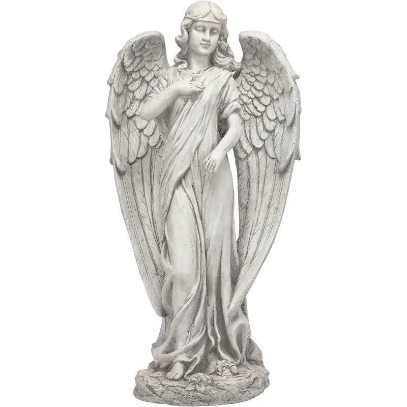 Alpine Corporation Angel Statue Yard Art Decoration for Outdoor Garden