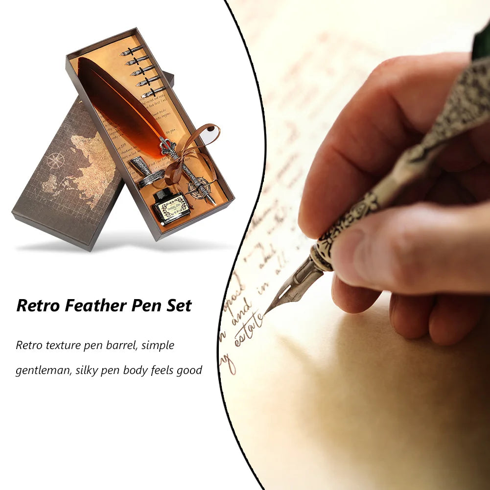 APWIKOGER Ultraluxurious Handcrafted European Style Retro Fountain Pen for Signature