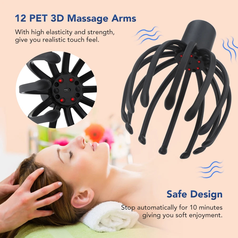 Hailicare Octopus Claw Scalp Massager For Head Relief