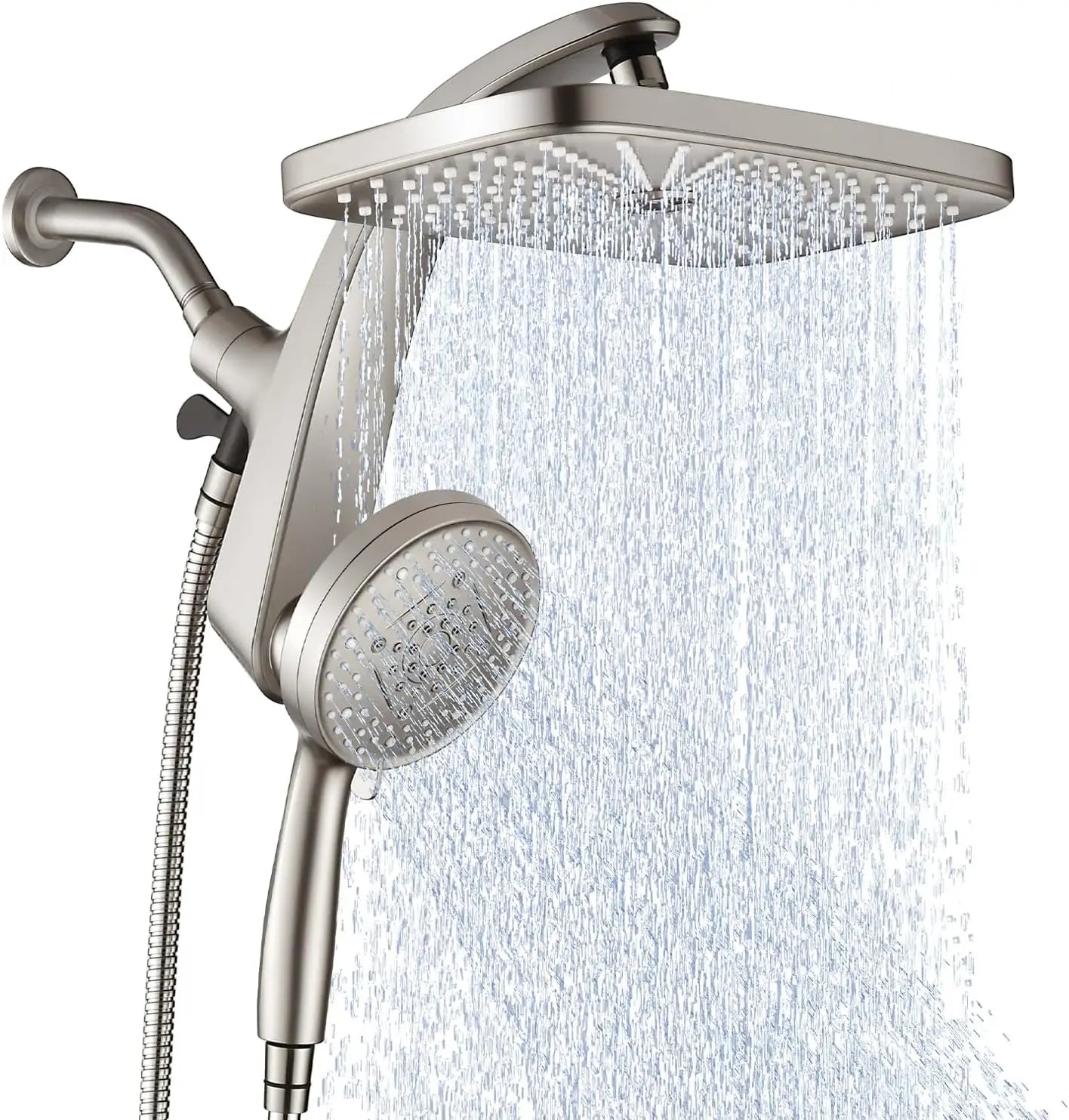 High Pressure Rain Shower Head With Magnetic Docking Handheld Spray Combo