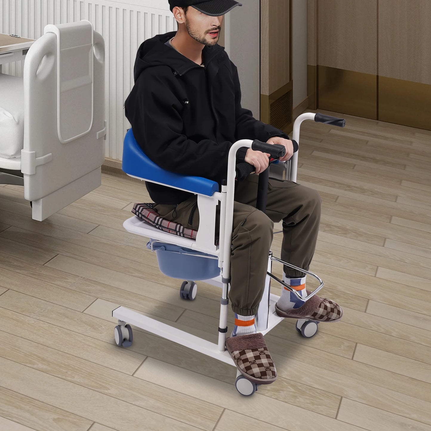 Bymaocar 180 Degree Hydraulic Patient Lifting Wheelchair 90kg