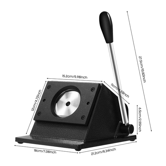 Manual Circular Badge Cutter For Paper Cardboard Leather DIY