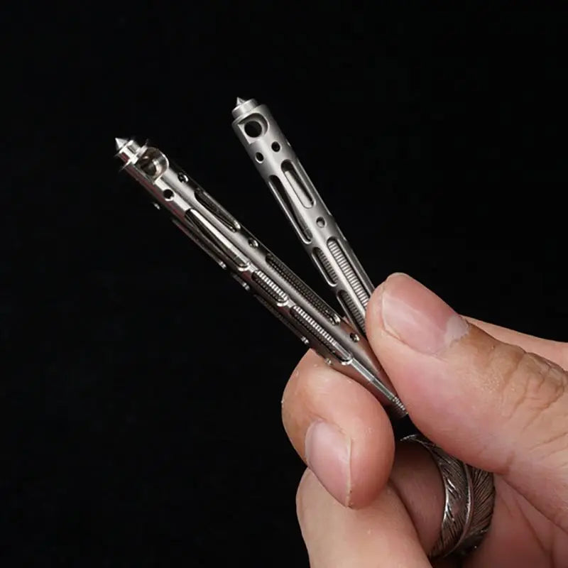 Titanium TC4 Tactical Pen Self Defense Outdoor Tool Keychain