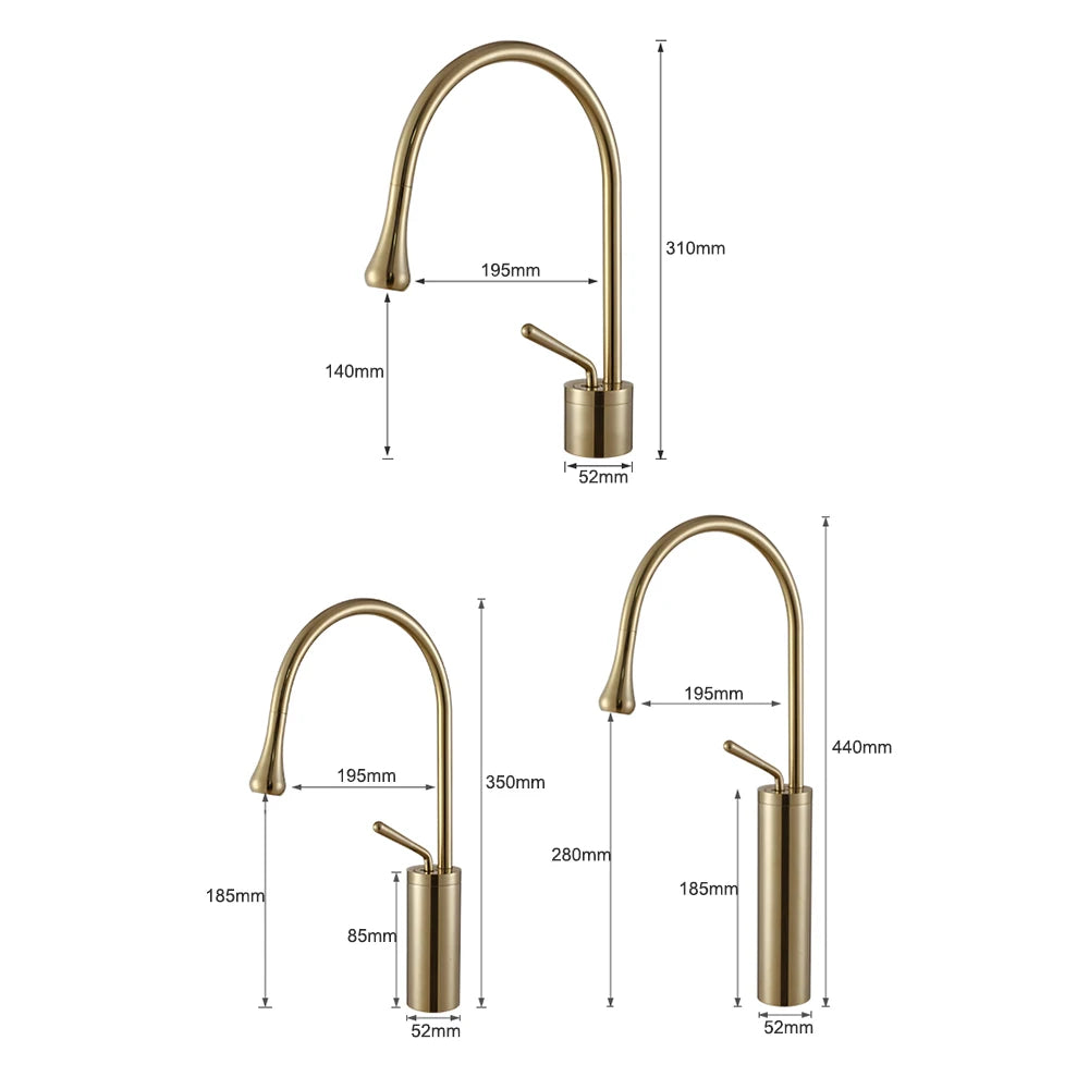 SAFLIHCAR Deck Mounted Basin Faucet Single Handle Hot Cold Tap