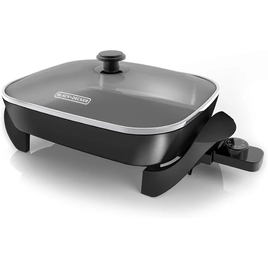 SHXI Electric Skillet With Variable Temperature Control Nonstick