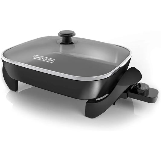 SHXI Electric Skillet With Variable Temperature Control Nonstick