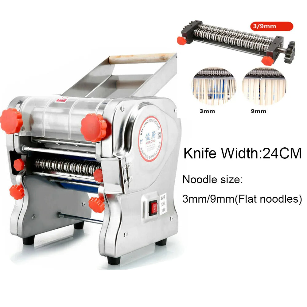 Hign-concerned 550W Electric Pasta Maker Noodle Machine Stainless Steel