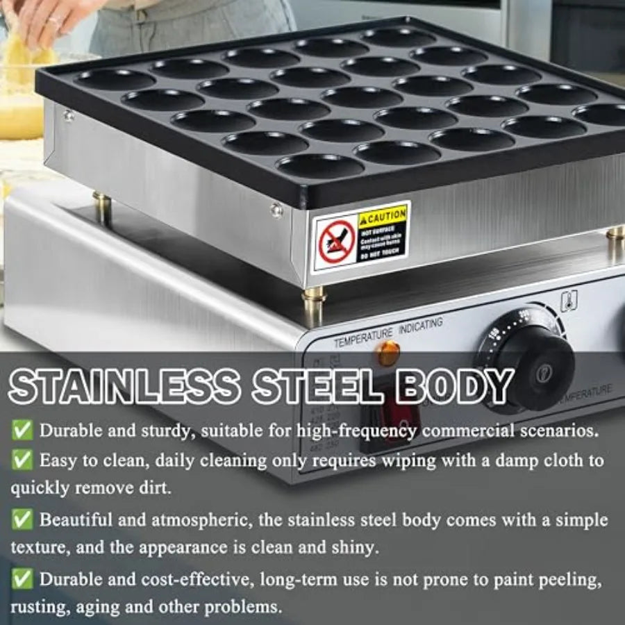 MDNG Mini Pancake Maker 950W Electric Nonstick Griddle For Kitchen