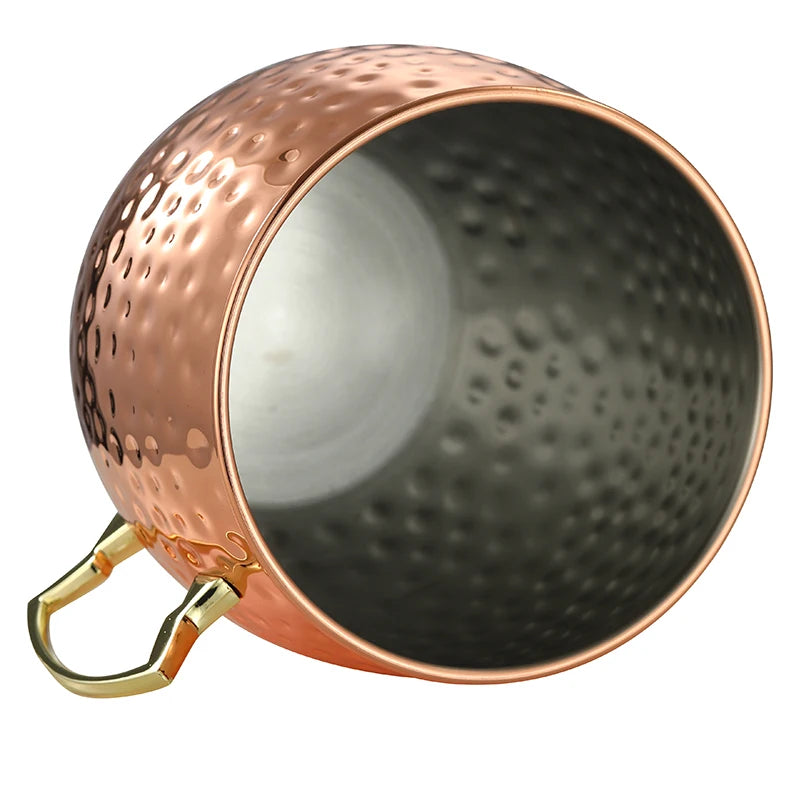 CocktailGeek Stainless Steel Hammered Moscow Mule Mug