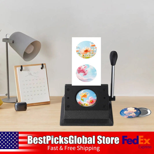 Manual Badge Die Cutting Machine For Paper Card Craft