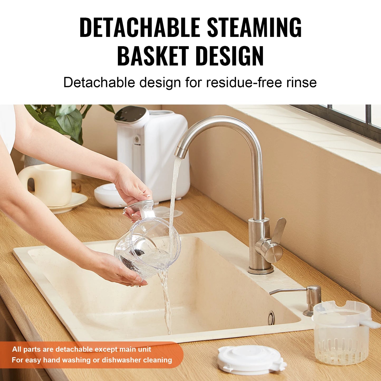 VEVOR 5-In-1 Baby Food Maker 430W With 750ml Bowl Included