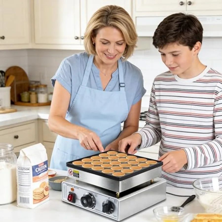 MDNG Mini Pancake Maker 950W Electric Nonstick Griddle For Kitchen