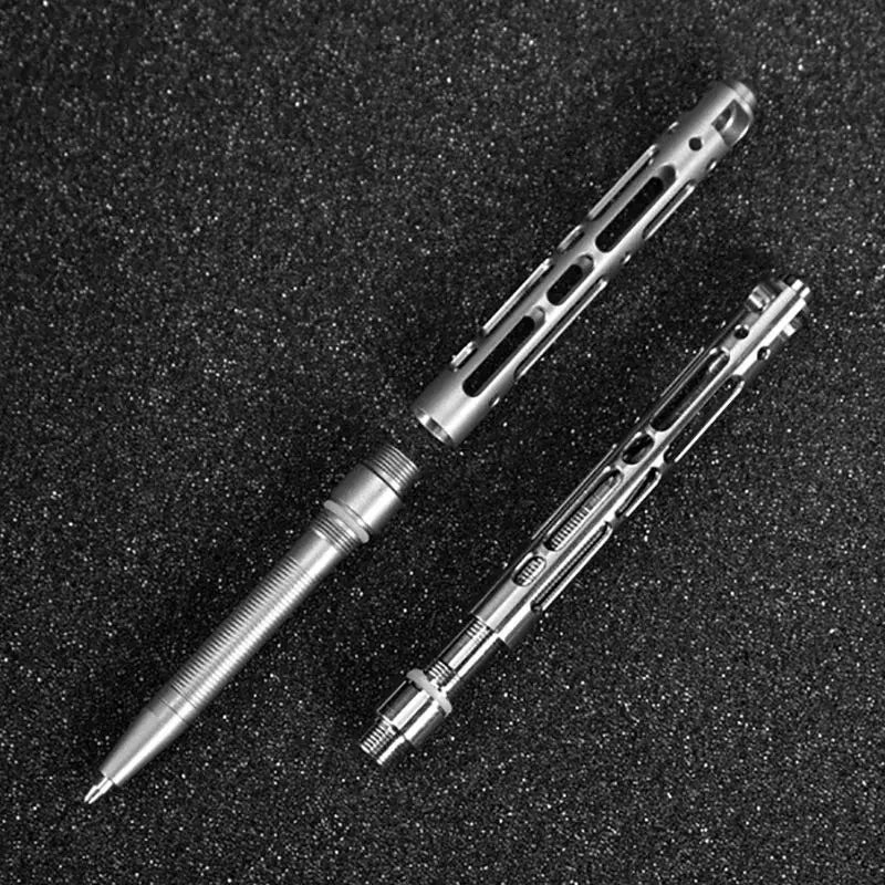 Titanium TC4 Tactical Pen Self Defense Outdoor Tool Keychain