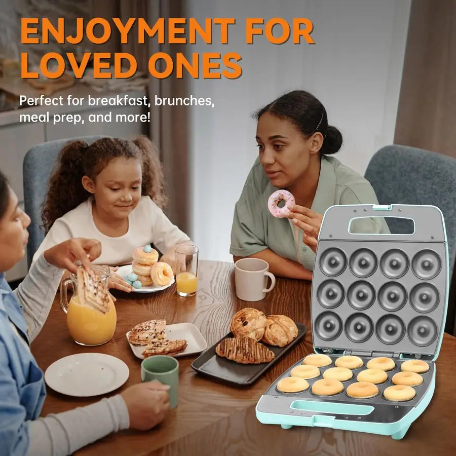 Donut Maker Machine Home Use Bake 12 Mini Donuts 2000W