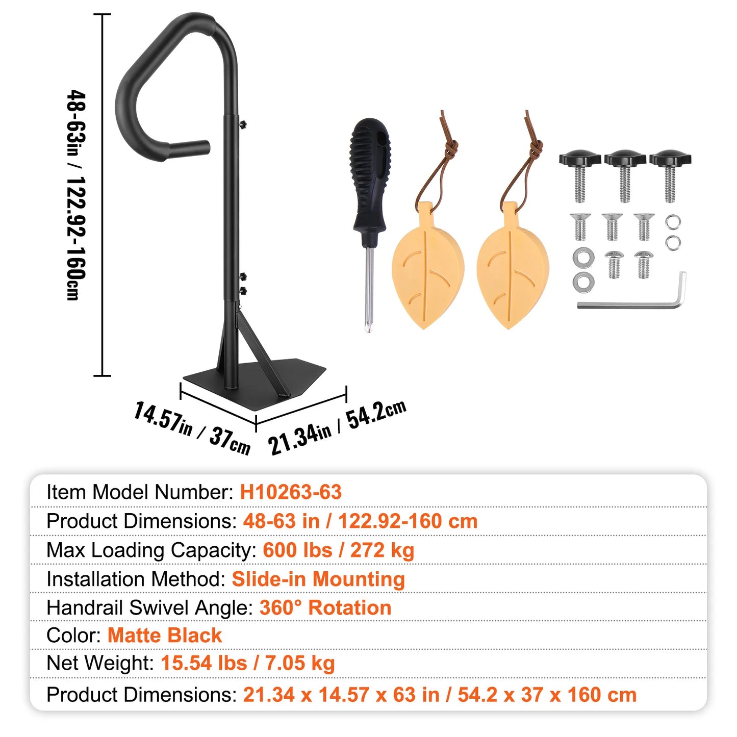 360 Degree Rotatable Hot Tub Handrail With Slide Under Mount