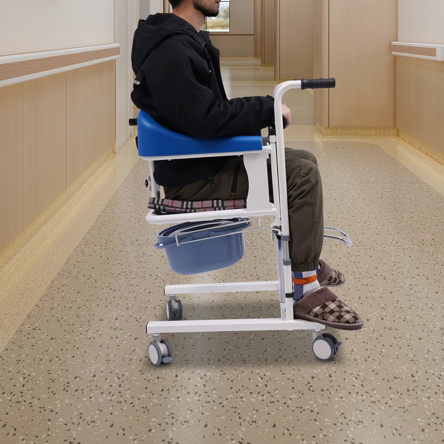 Bymaocar 180 Degree Hydraulic Patient Lifting Wheelchair 90kg