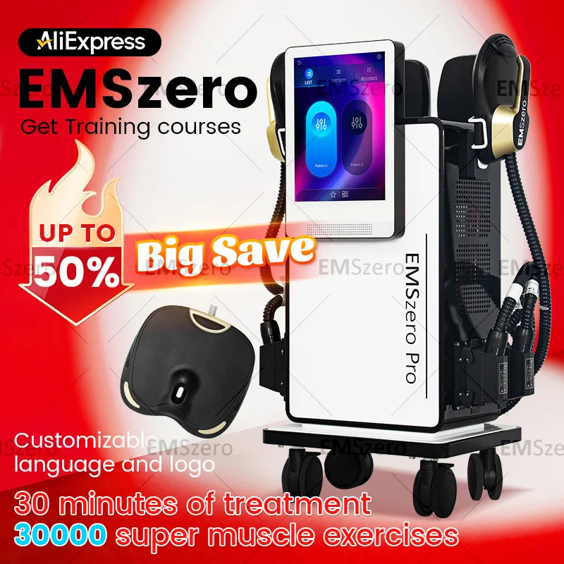 MYOSLIM EMS Body Sculpt Machine RF Hiemt Muscle Slimming Stimulator