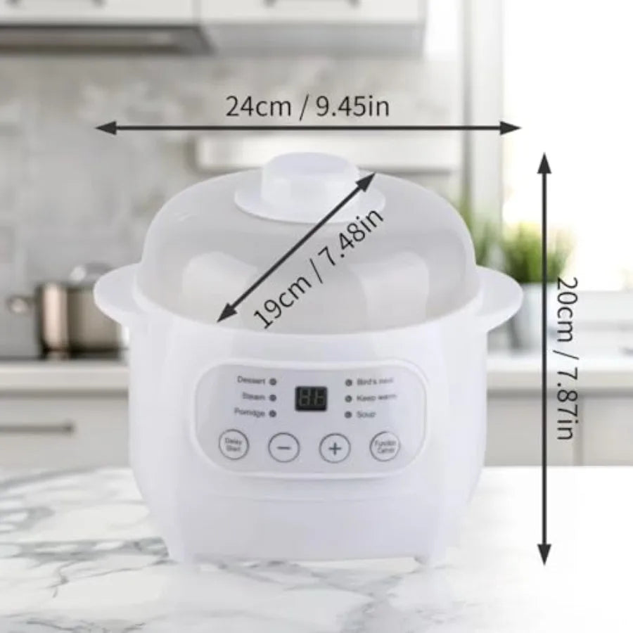 SHXI Electric Stew Pot Slow Cooker With Ceramic Liner