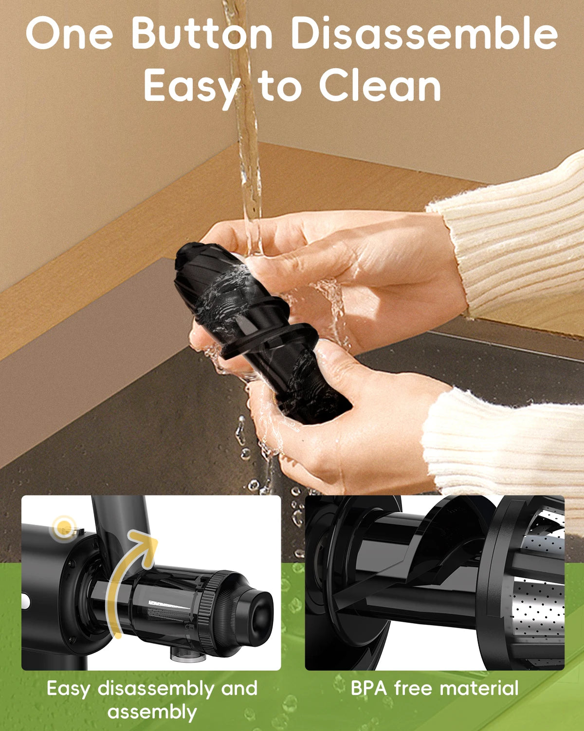 Biolomix Cold Press Juicer Slow Masticating With High Juice Yield