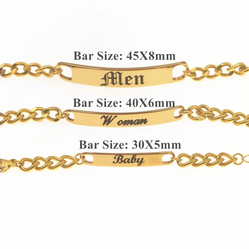 HCyes Stainless Steel Custom Jewelry For Women And Men Gift