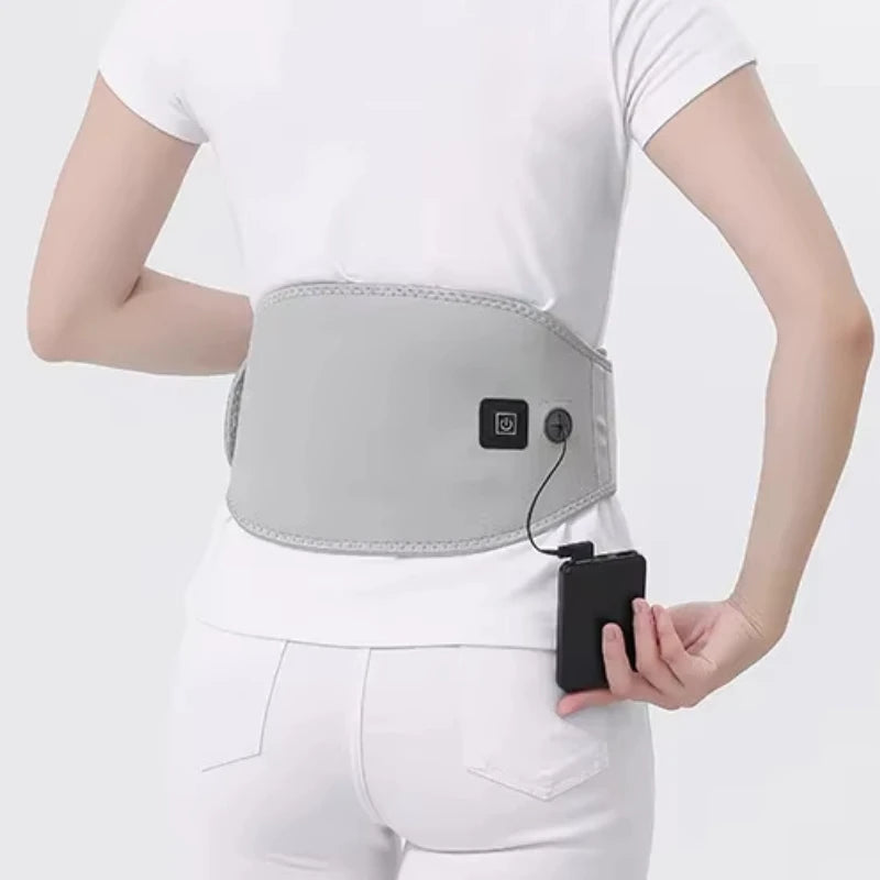 USB Electric Heating Back Belt Massager For Waist Pain Relief