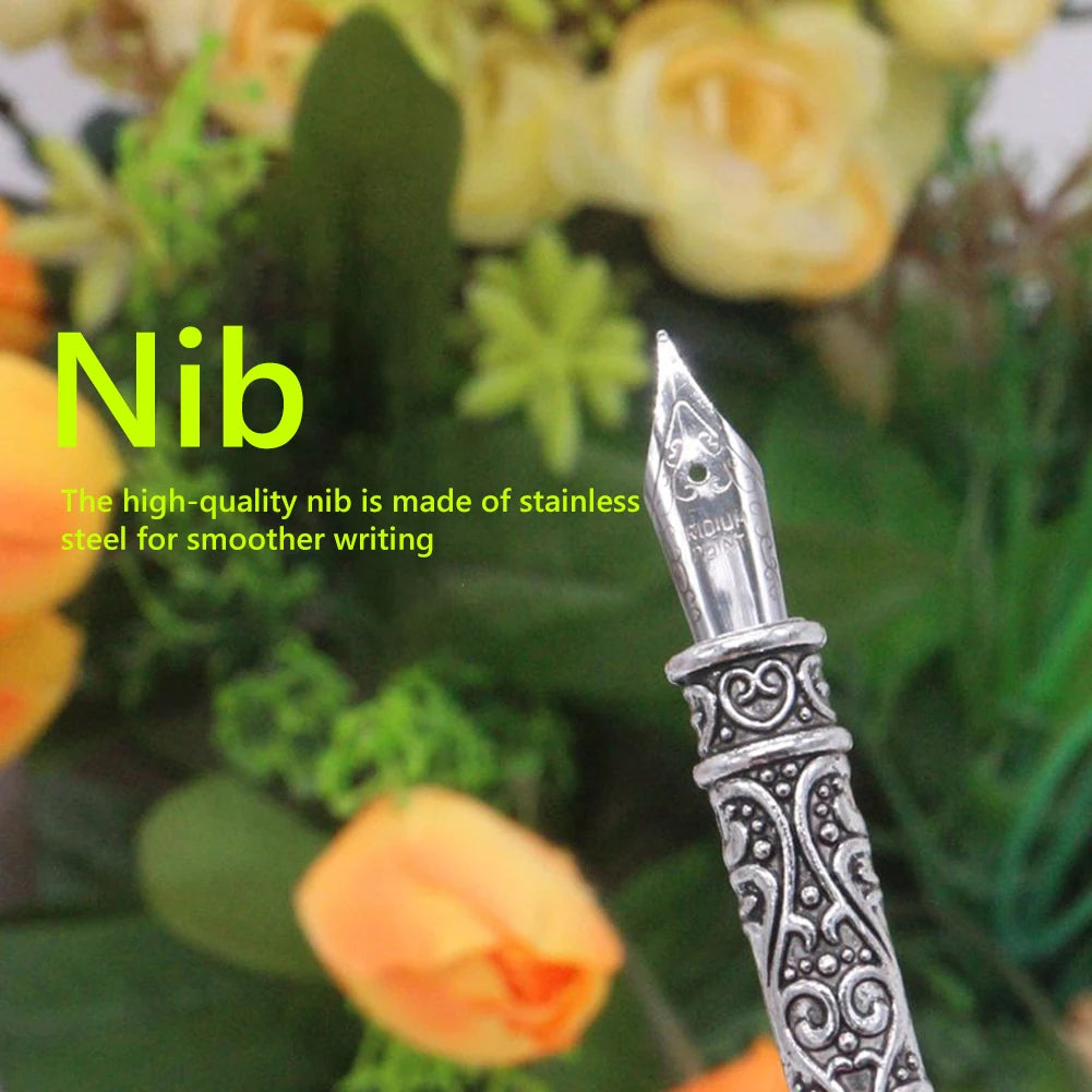 APWIKOGER Ultraluxurious Handcrafted European Style Retro Fountain Pen for Signature