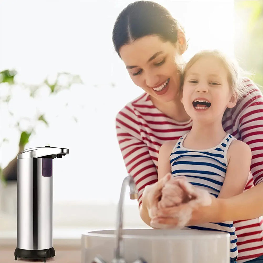Electric Touchless Soap Dispenser Stainless Steel For Kitchen And Bathroom