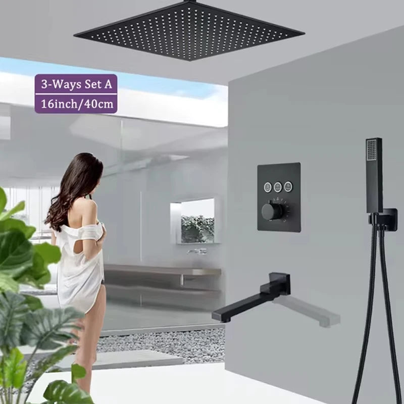 Wanmivezlo LED Brass Rainfall Shower Head Powered By Water Flow