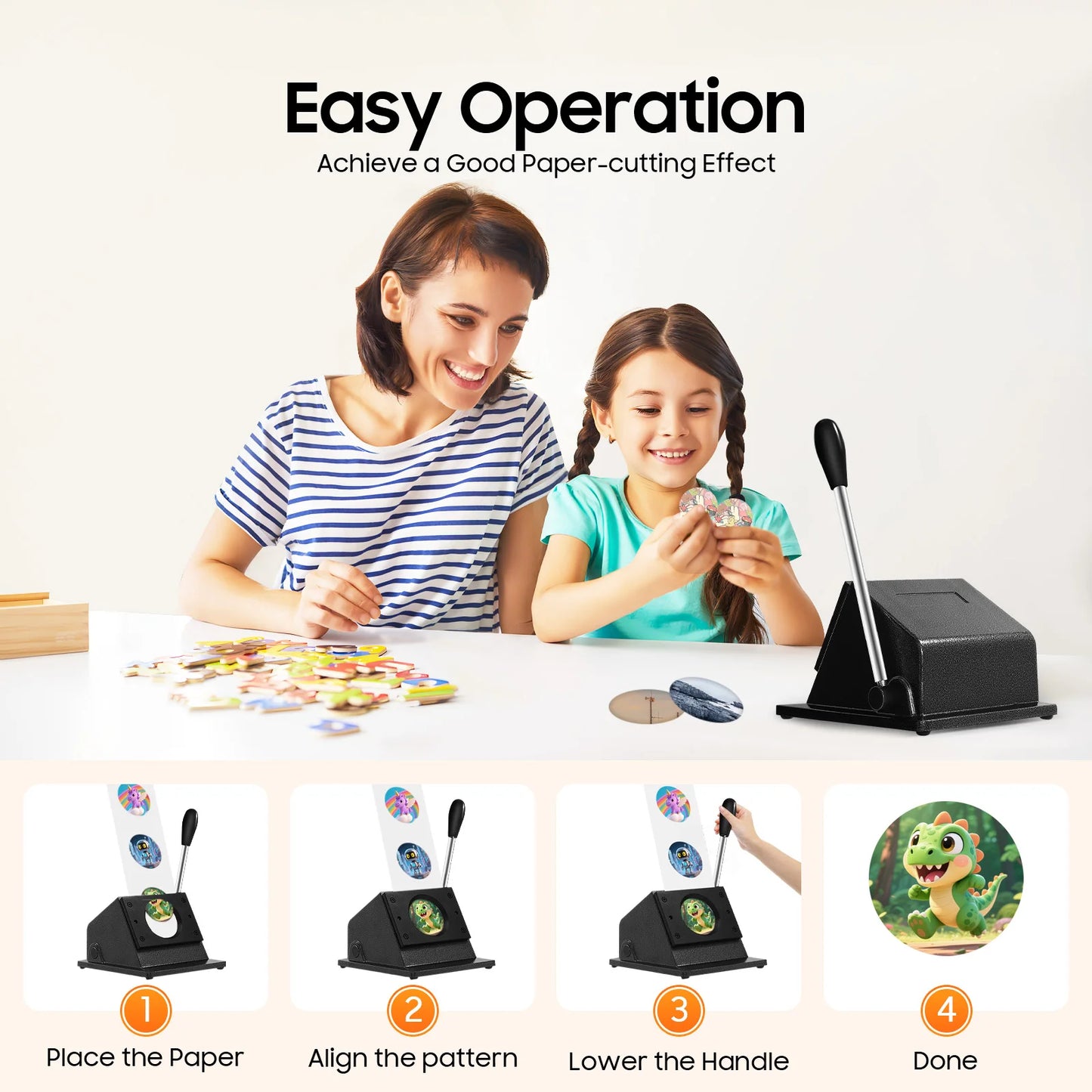 Badge Maker Machine Button Maker Circle Cutter DIY Tool