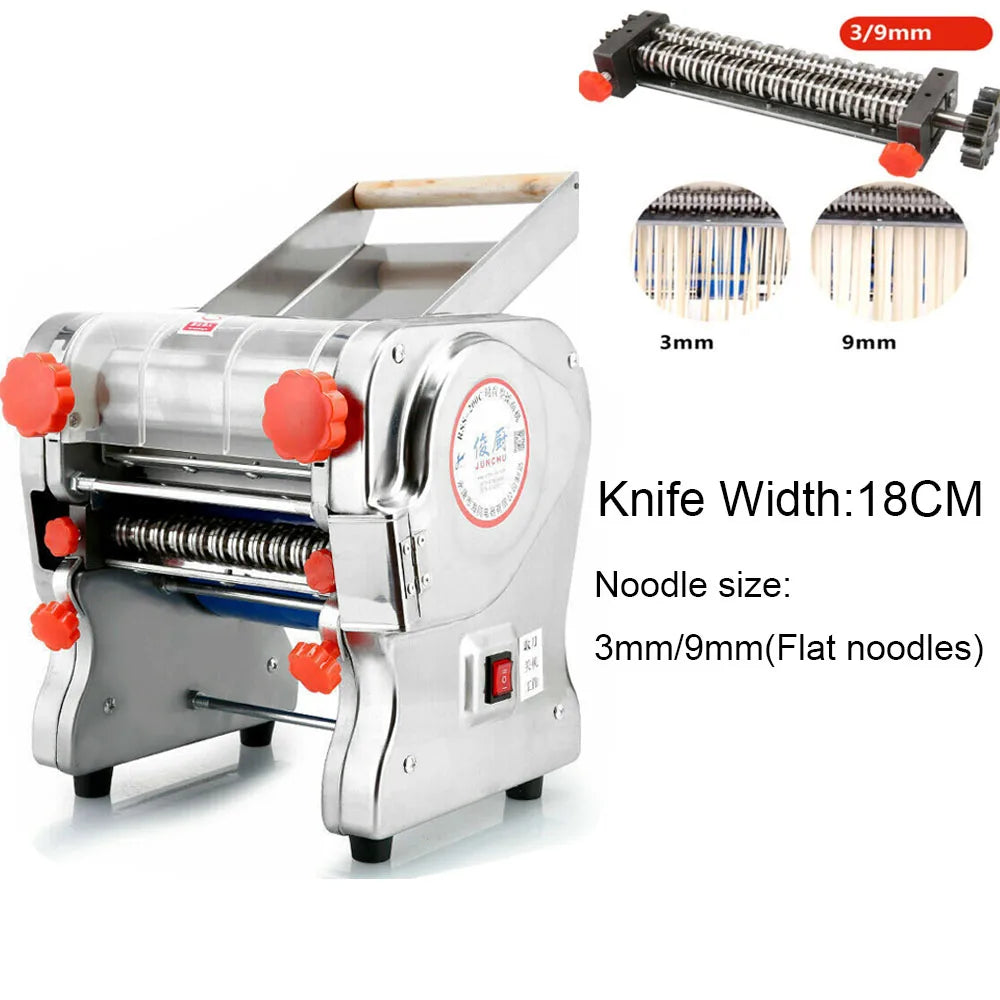 Hign-concerned 550W Electric Pasta Maker Noodle Machine Stainless Steel