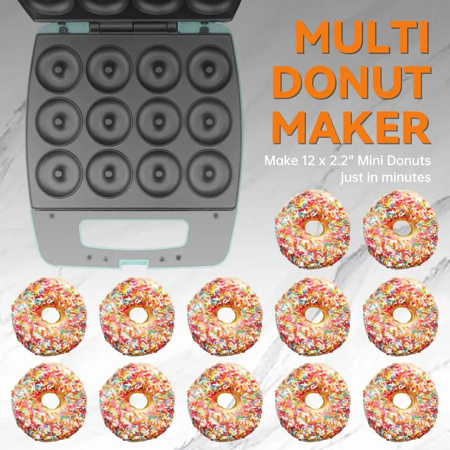 Donut Maker Machine Home Use Bake 12 Mini Donuts 2000W
