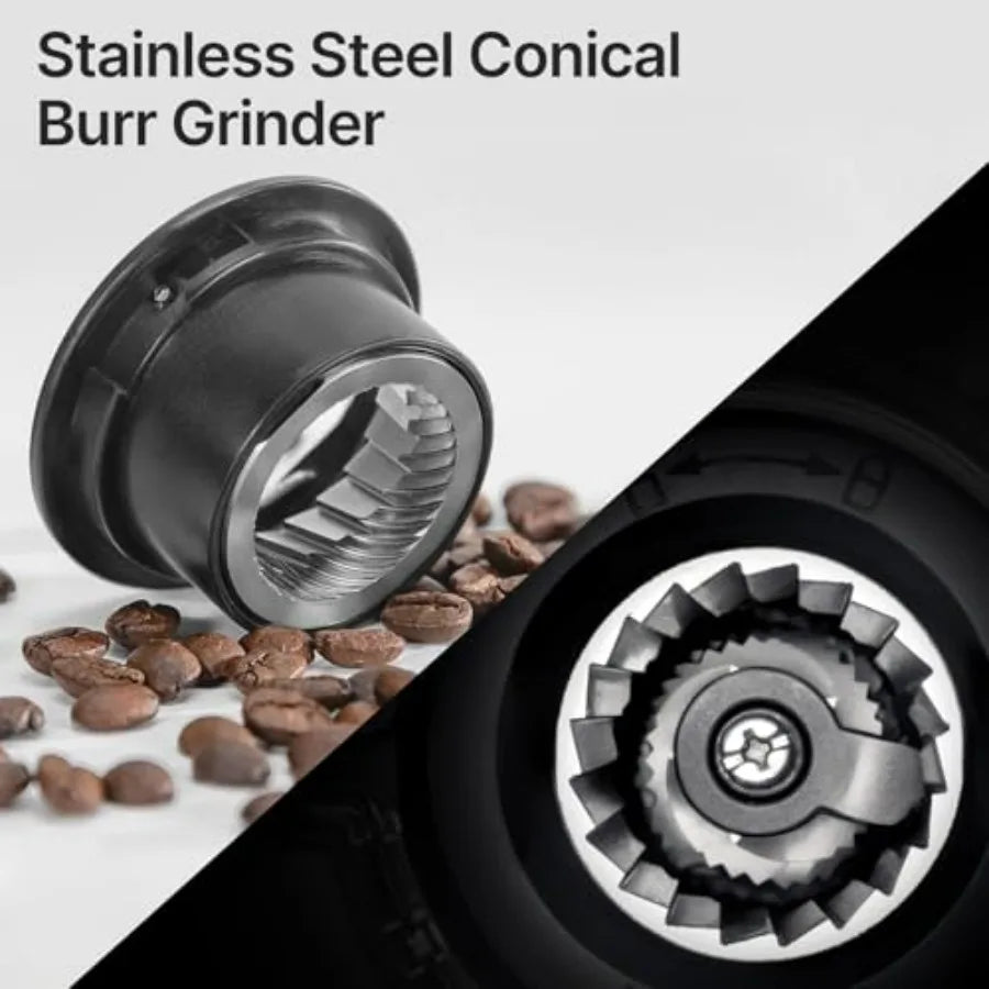 Iosn Drip Coffee Maker With Grinder And Programmable Timer