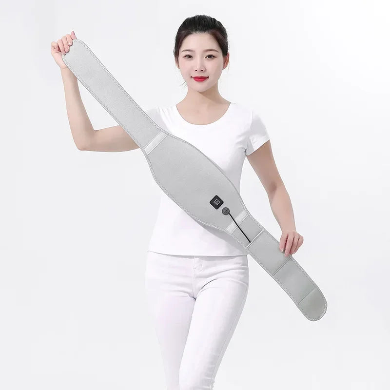 USB Electric Heating Back Belt Massager For Waist Pain Relief