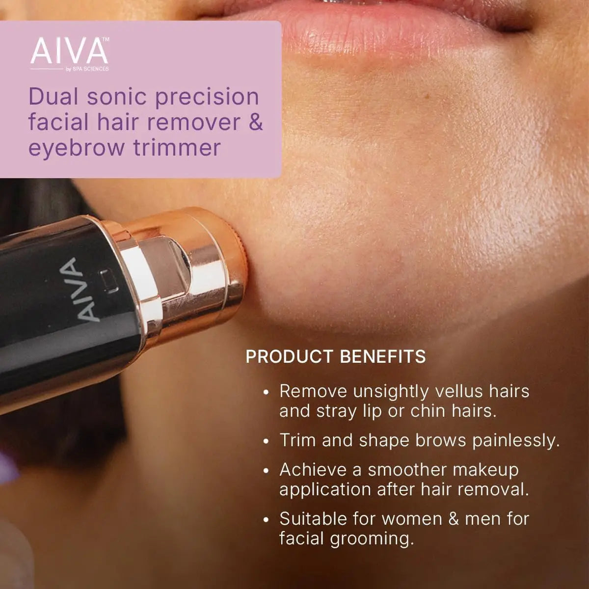 Spa S 2-in-1 Facial Hair Remover And Eyebrow Trimmer