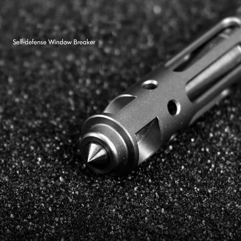 Titanium TC4 Tactical Pen Self Defense Outdoor Tool Keychain