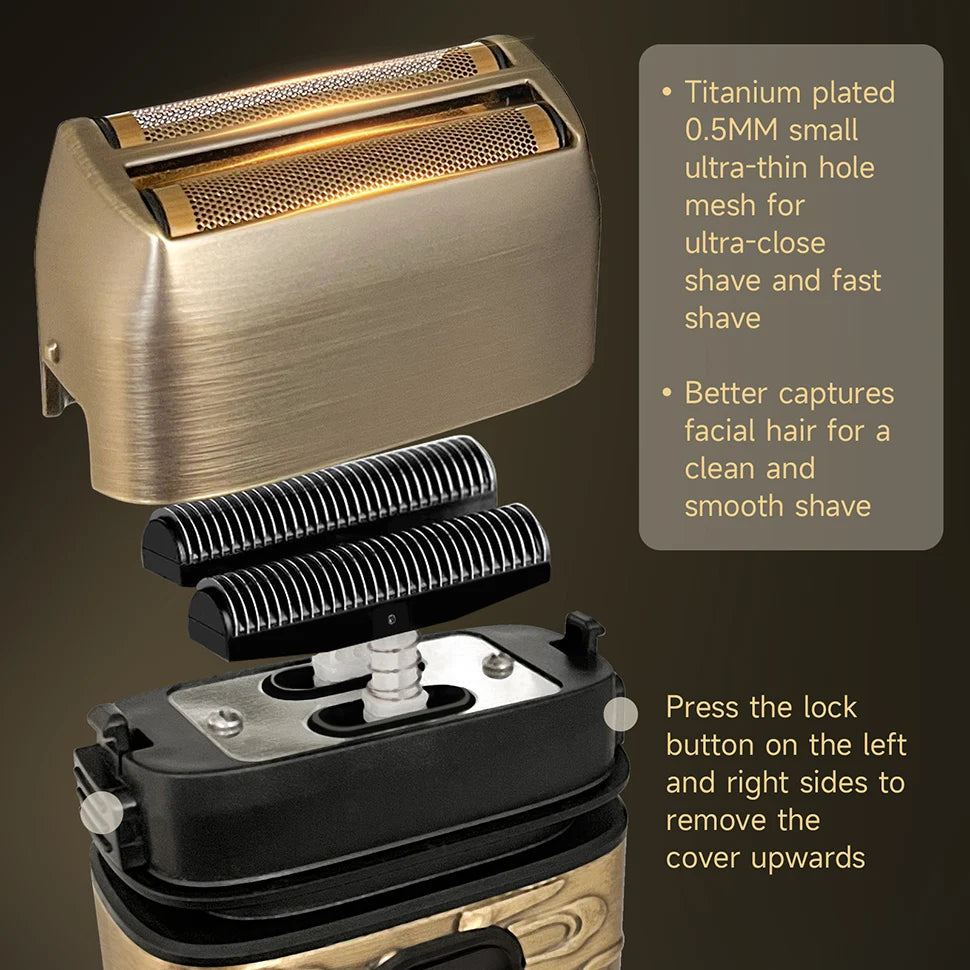 Oudim SuperchargedLongLasting WetDry Electric Shaver ShavingSystem For Men With TripleBlade