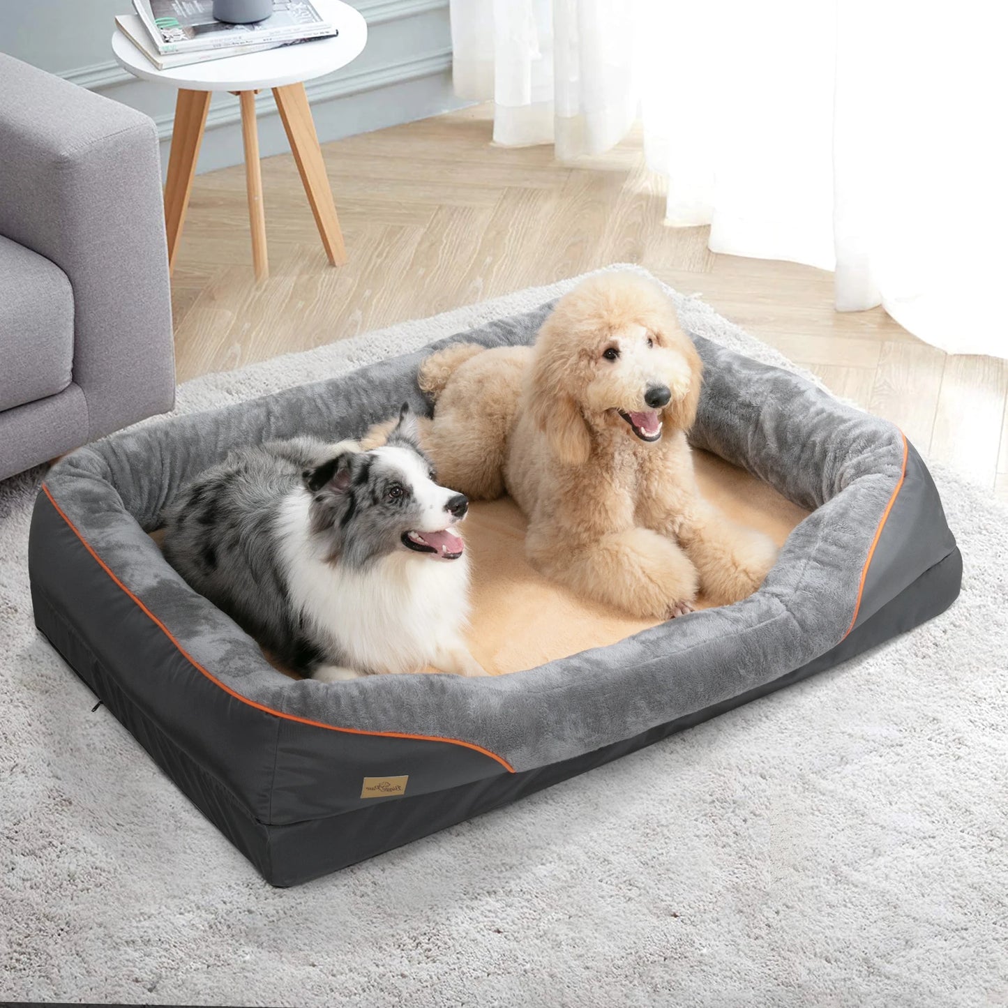 Bingopaw Waterproof Dog Bed With Removable Washable Cover Anti Allergy