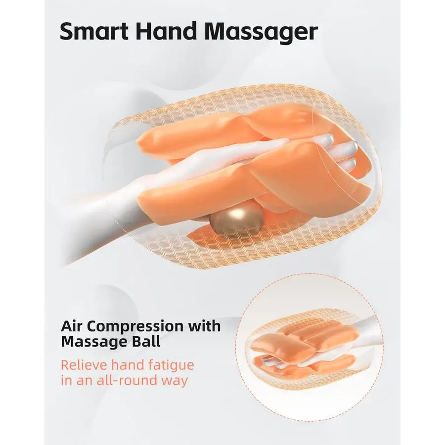 Hand Massager With Heat And Compression Cordless For Arthritis